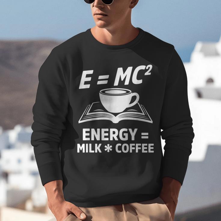 EMC2 Energy Milk x Coffee Science Book Math Lover Unisex Sweatshirt