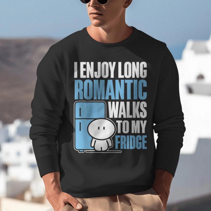 I Enjoy Long Romantic Walks To My Fridge Introvert Unisex Sweatshirt