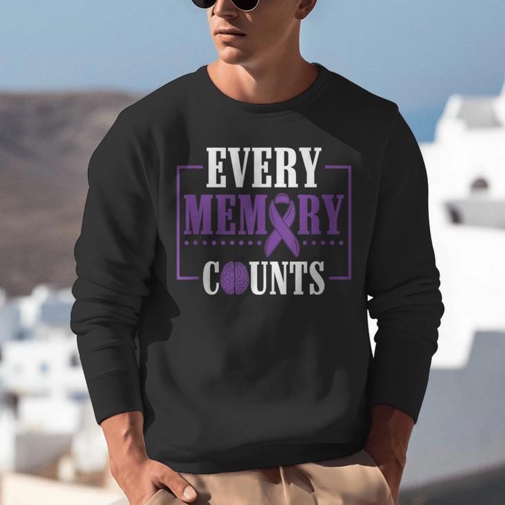 Every Memory Counts Alzheimer's Awareness Dementia Unisex Sweatshirt Every Memory Counts Alzheimer's Awareness Dementia Unisex Sweatshirt