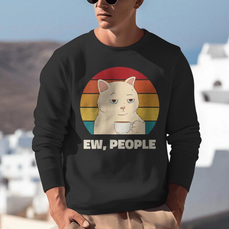 Ew People Introvert Cat Lover Crazy Colorful Cat Lady Unisex Sweatshirt Ew People Introvert Cat Lover Crazy Colorful Cat Lady Unisex Sweatshirt