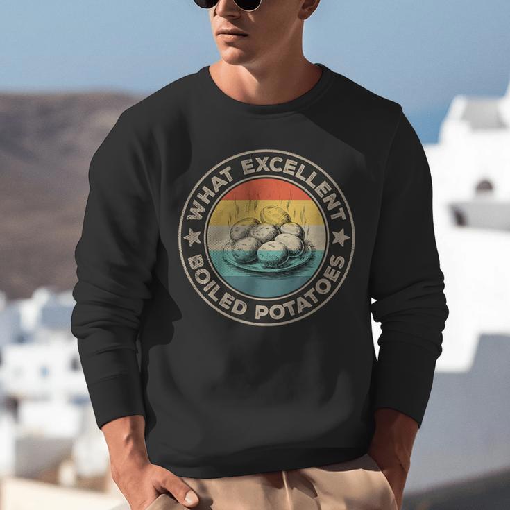What Excellent Boiled Potatoes Retro Book Vintage Literature Unisex Sweatshirt