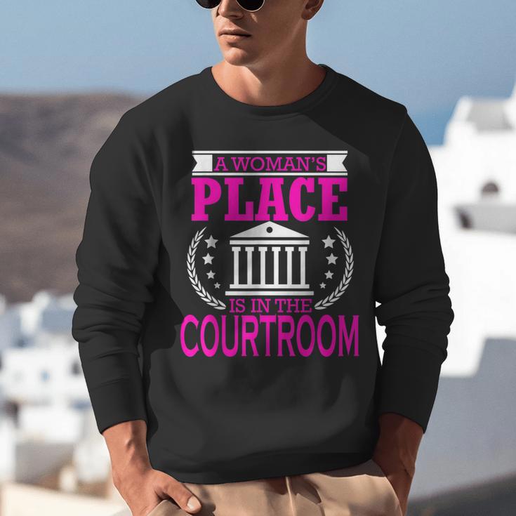Female Lawyer Women Law Student Graduation Bar Exam Unisex Sweatshirt