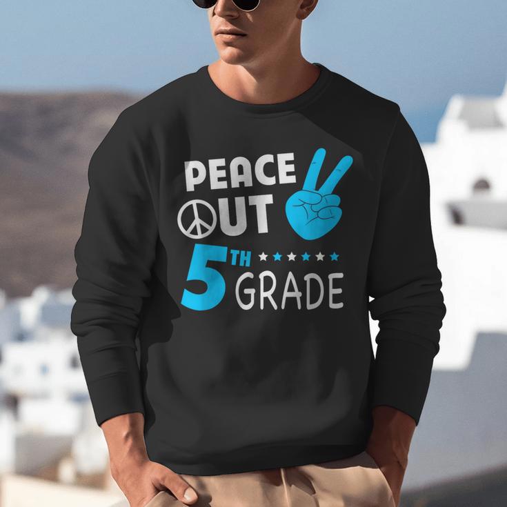 Fifth Grade Graduation Peace Out 5th Grade Boys Unisex Sweatshirt