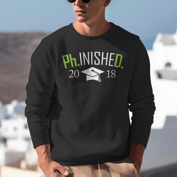 Finished PhD PhInished 2018 Graduation Shirt Unisex Sweatshirt