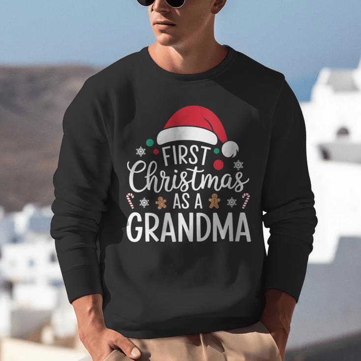 First Christmas As A Grandma Holiday New Grandmother Memory Unisex Sweatshirt First Christmas As A Grandma Holiday New Grandmother Memory Unisex Sweatshirt
