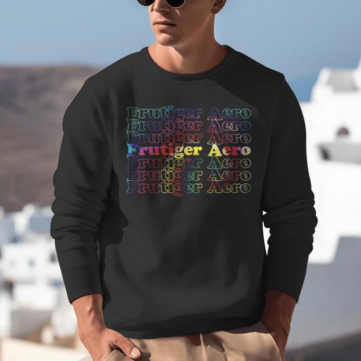 Frutiger Aero Graphic Er Tie Dye Unisex Sweatshirt