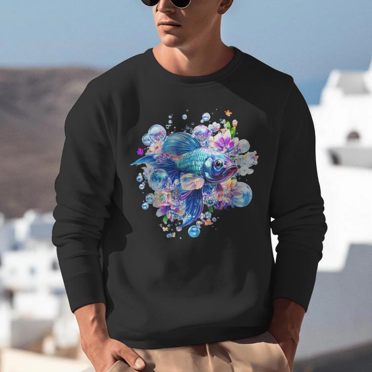 Frutiger Aero Y2K Fish Unisex Sweatshirt Frutiger Aero Y2K Fish Unisex Sweatshirt