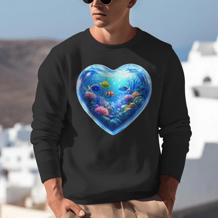 Frutiger Aero Y2K Heart Unisex Sweatshirt