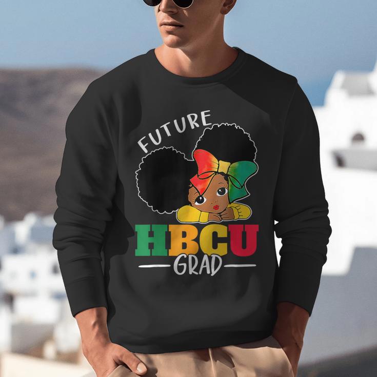 Future HBCU Grad History Girl Graduation HBCU Kids Unisex Sweatshirt