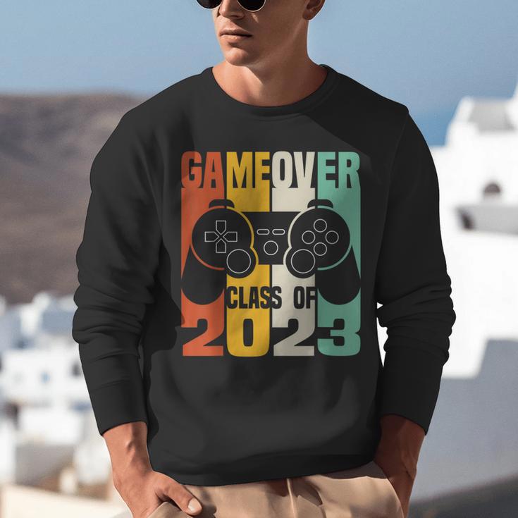 GAME OVER Class Of 2023 Video Games Vintage Graduation Gamer Unisex Sweatshirt