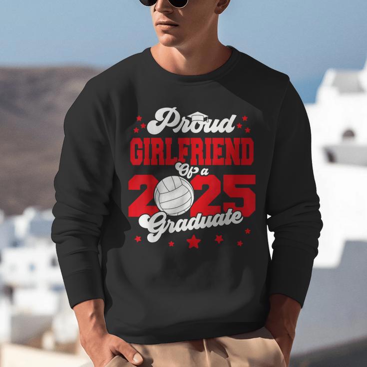 Girlfriend Of a 2025 Graduate Prom Graduation 25 VolleyBall Unisex Sweatshirt
