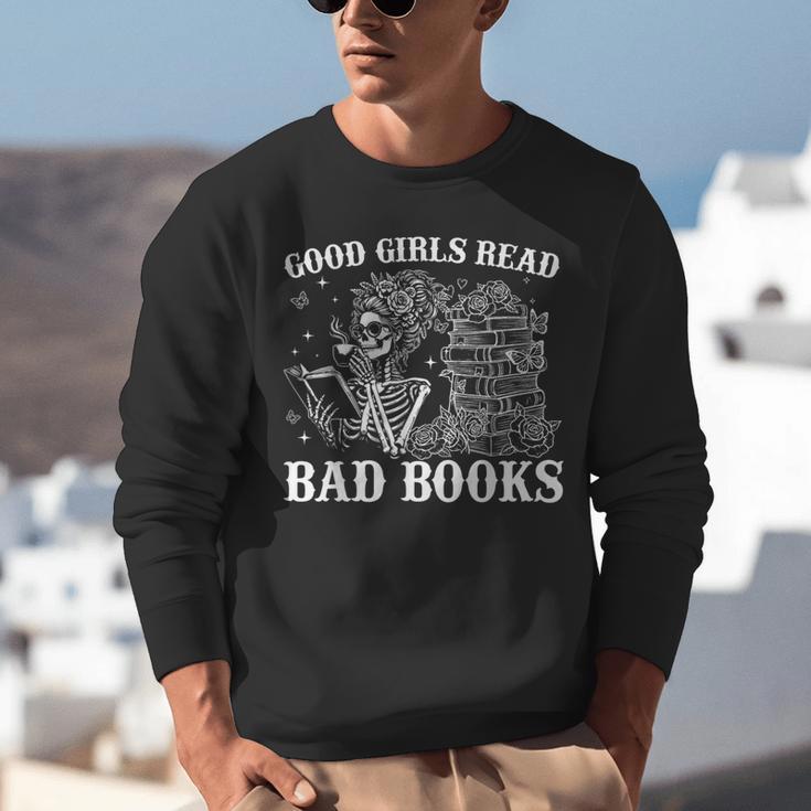 Good Girls Read Bad Books Reader Dark Romance Unisex Sweatshirt