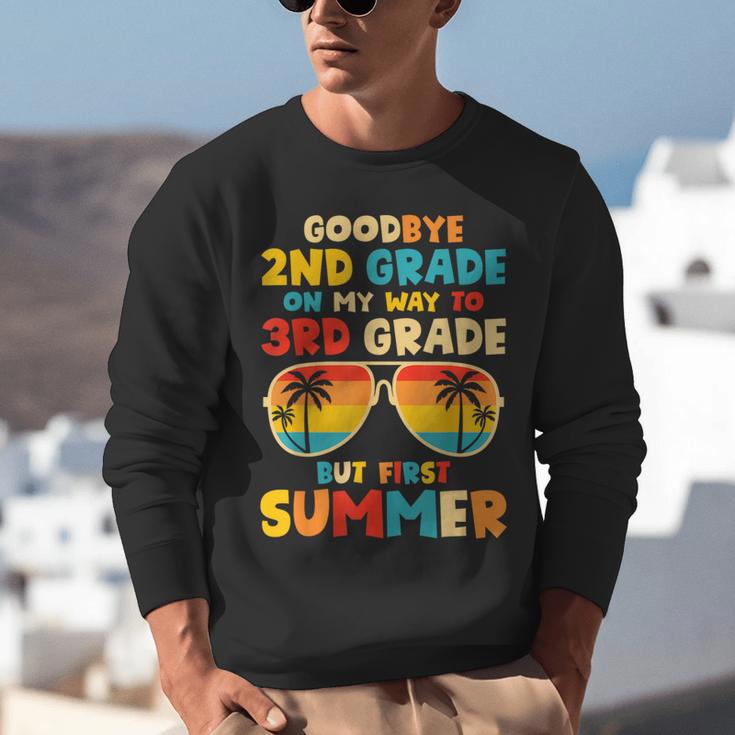 Goodbye 2nd Grade Graduation To 3rd Grade Hello Summer Kids Unisex Sweatshirt
