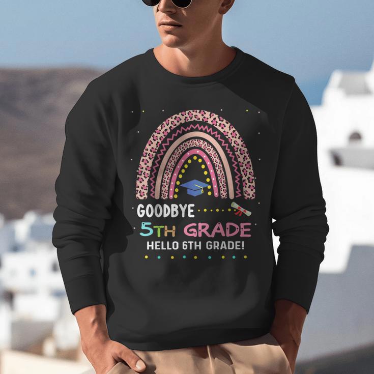 Goodbye 5TH Grade Graduation 2024 Hello 6TH Grade Rainbow Unisex Sweatshirt