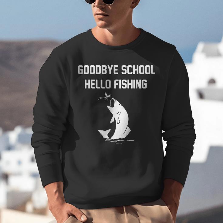 Goodbye School Hello Fishing Graduation T-Shirt Unisex Sweatshirt