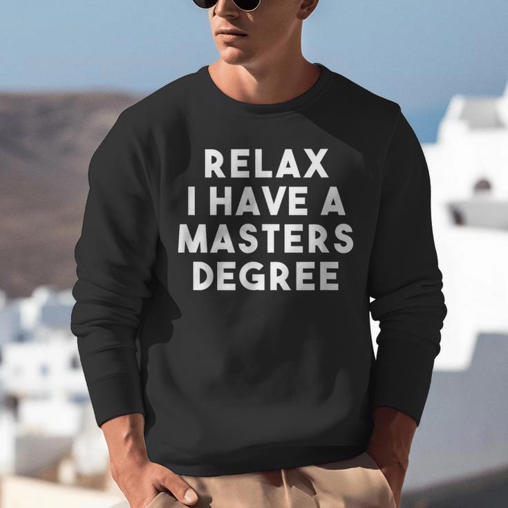 Grad School Graduation For Him Her Masters Degree Unisex Sweatshirt