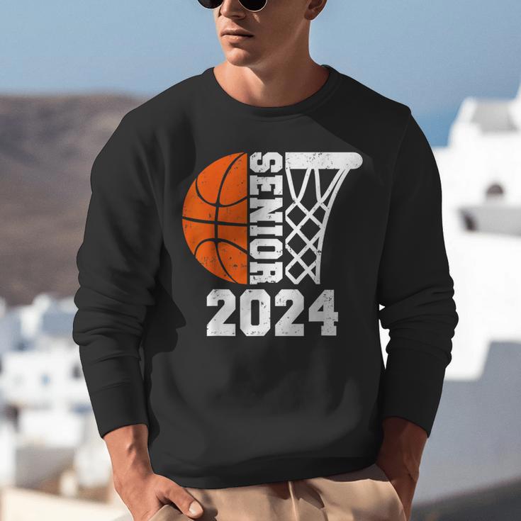 Graduate Senior Class Of 2024 Basketball Player Graduation Unisex Sweatshirt