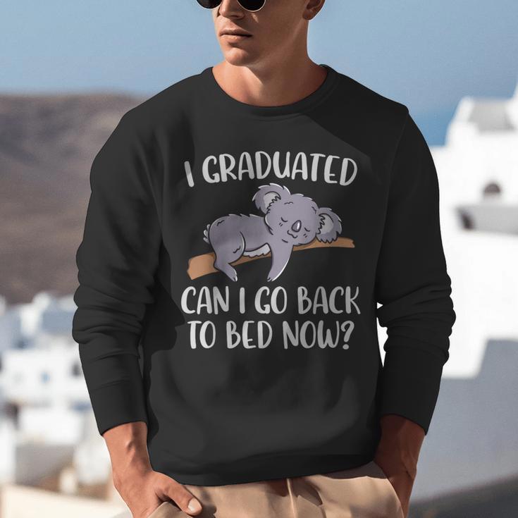 I Graduated Can I Go Back To Bed Now Koala Bear Graduation Unisex Sweatshirt