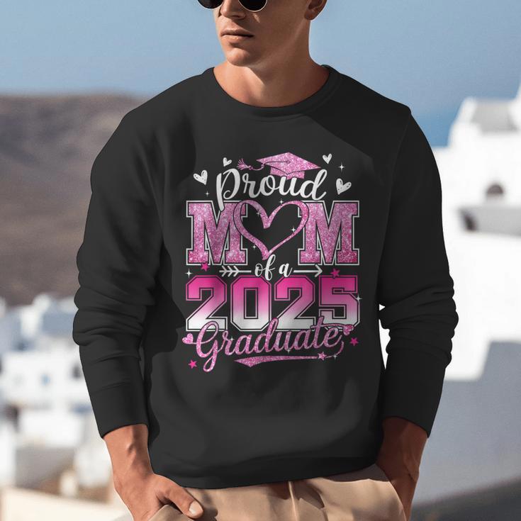 Graduation 2025 Proud Mom Of 2025 Graduate Floral Women Unisex Sweatshirt
