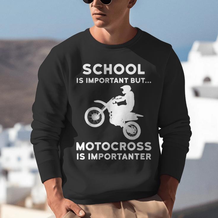 Graduation Shirt For Dirtbike Motocross Riders Unisex Sweatshirt