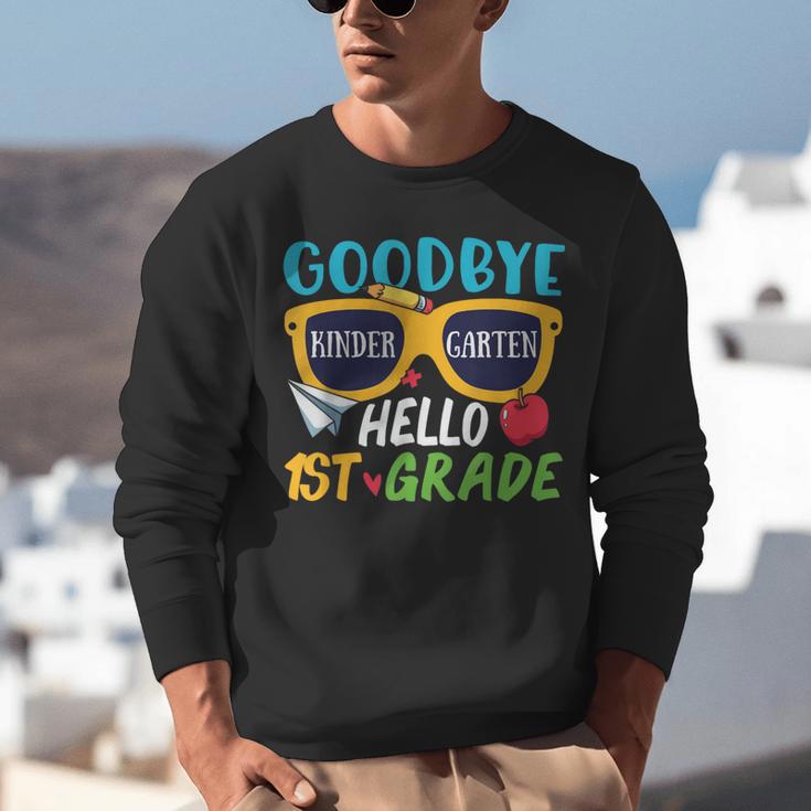 Graduation Shirt Goodbye Kindergarten Hello 1st Grade School Unisex Sweatshirt