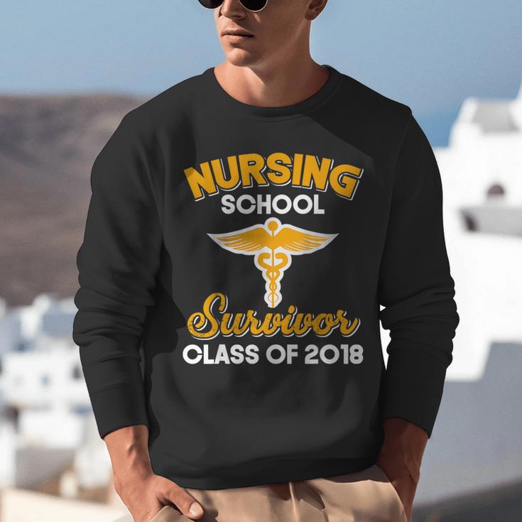 Graduation Shirt Nursing School Survivor Class Of 2018 Tee Unisex Sweatshirt