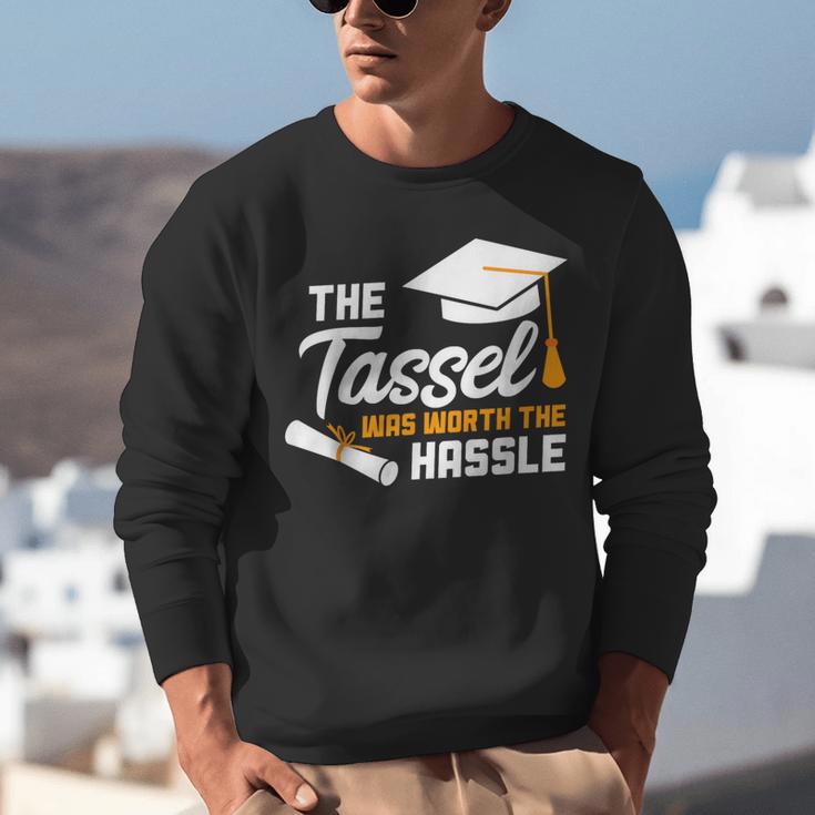 GraduationShirt Tassel Was Worth The Hassle Tee Unisex Sweatshirt