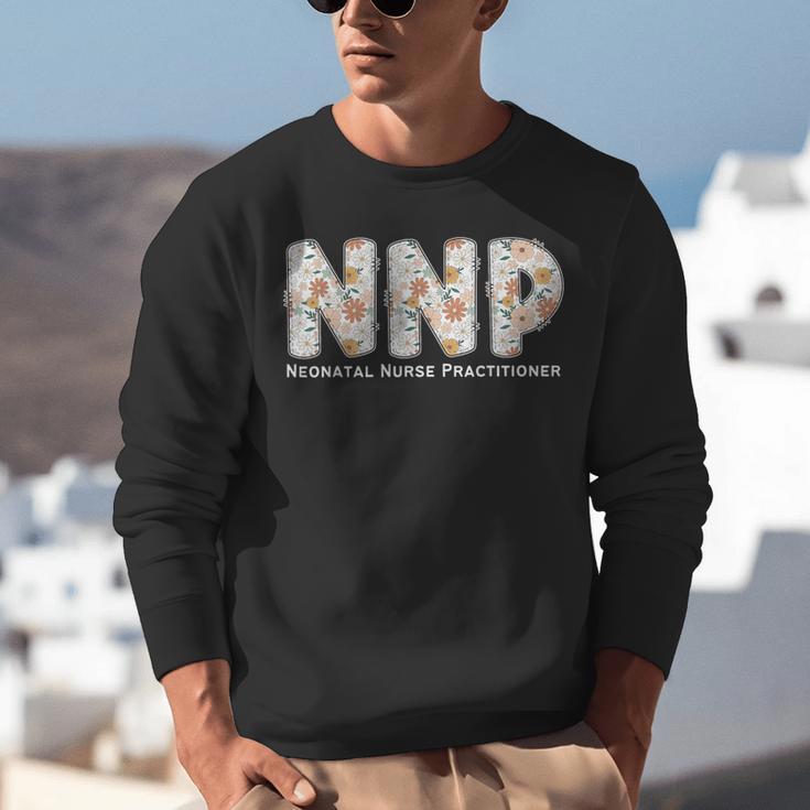 Groovy NNP Neonatal Nurse Practitioner Floral Graduation Unisex Sweatshirt