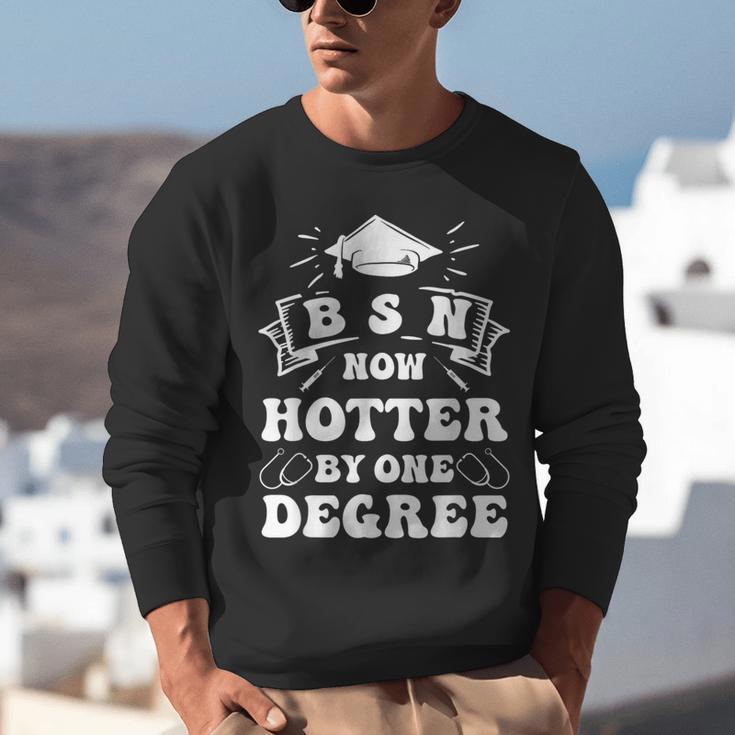 Groovy Nurse BSN Now Hotter By One Degree Graduation BSN RN Unisex Sweatshirt