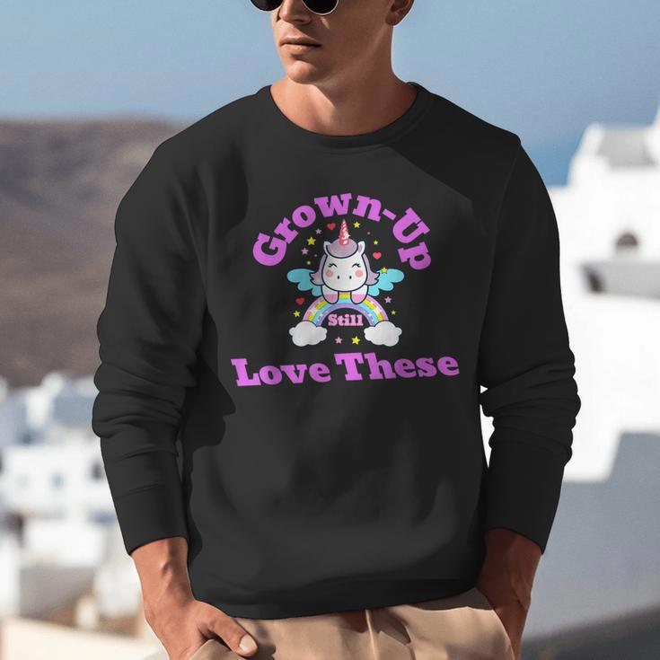 Grown-Up Still Love These Magical Unicorn Nostalgia Unisex Sweatshirt