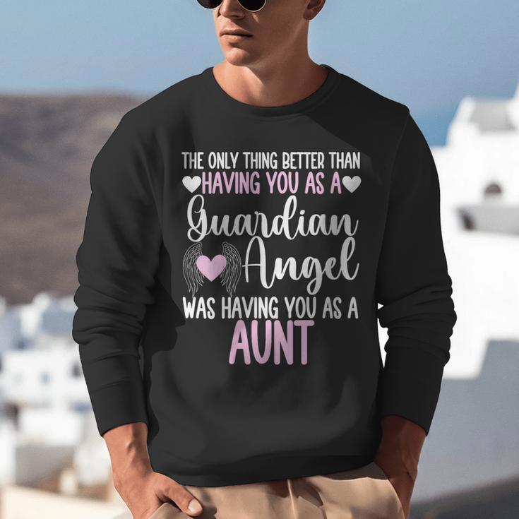Guardian Angel Memorial In Memory Of Aunt Tee For Niece Unisex Sweatshirt Guardian Angel Memorial In Memory Of Aunt Tee For Niece Unisex Sweatshirt