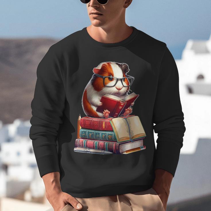 Guinea Pig Reading Books Matching Bookworm Readers Librarian Unisex Sweatshirt Guinea Pig Reading Books Matching Bookworm Readers Librarian Unisex Sweatshirt
