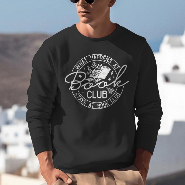 What Happens At Book Club Stays At Book Club Unisex Sweatshirt What Happens At Book Club Stays At Book Club Unisex Sweatshirt