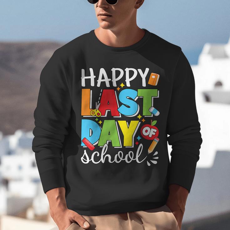 Happy Last Day Of School Teacher Student Graduation Unisex Sweatshirt