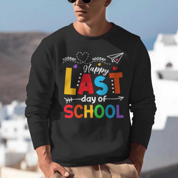 Happy Last Day Of School Teacher Women Student Graduation Unisex Sweatshirt