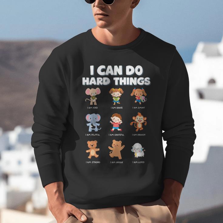 I Can Do Hard Things Children's Book Characters Unisex Sweatshirt