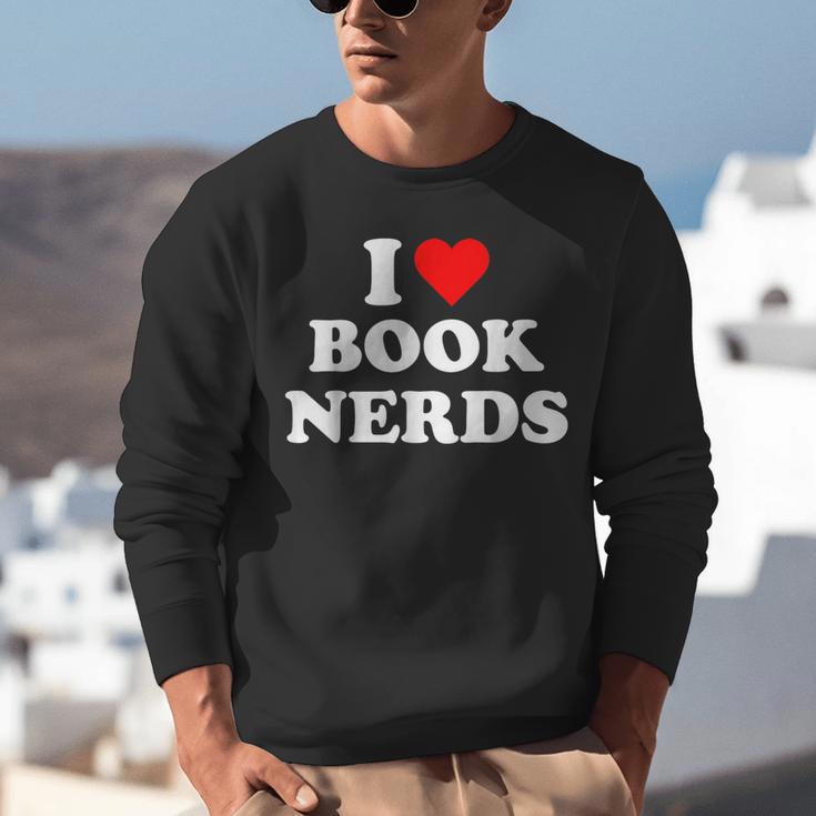 I Heart Book Nerds Book Readers Cute Unisex Sweatshirt I Heart Book Nerds Book Readers Cute Unisex Sweatshirt