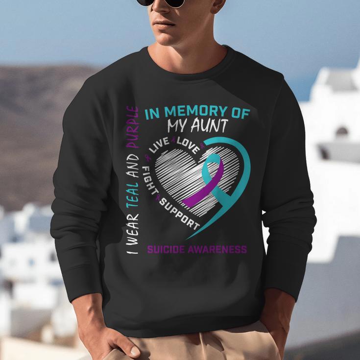 Heart Graphic In Memory Of Aunt Suicide Awareness Prevention Unisex Sweatshirt Heart Graphic In Memory Of Aunt Suicide Awareness Prevention Unisex Sweatshirt