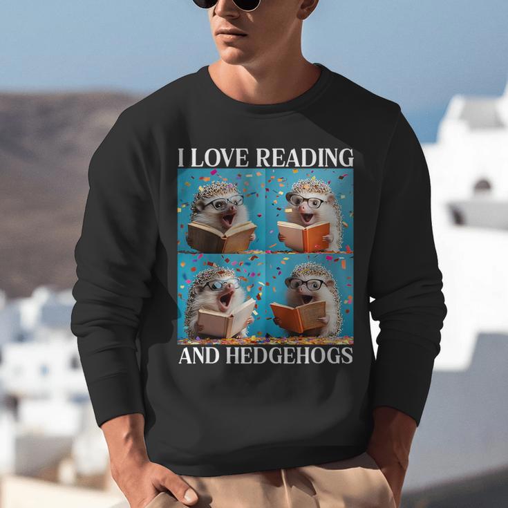 Hedgehog Love Reading And Hedgehogs Child Book Lover Unisex Sweatshirt Hedgehog Love Reading And Hedgehogs Child Book Lover Unisex Sweatshirt