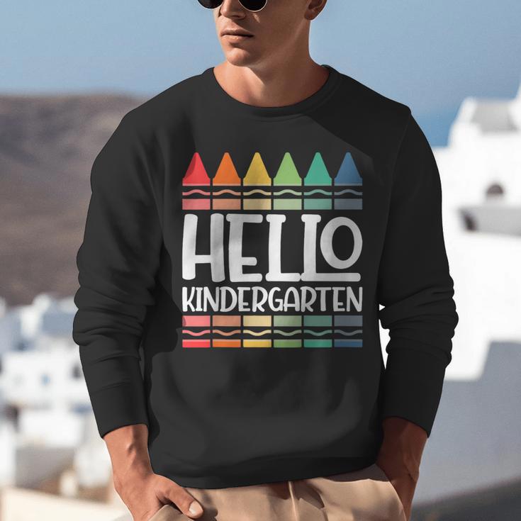 Hello Kindergarten First Day Back To School Graduation Unisex Sweatshirt