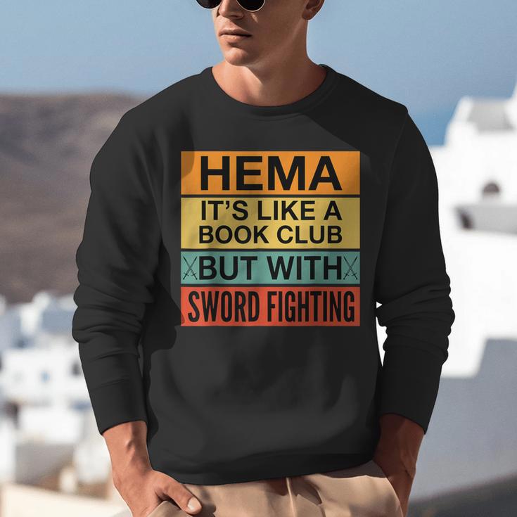 Hema Definition Like A Book Club With Swords Unisex Sweatshirt