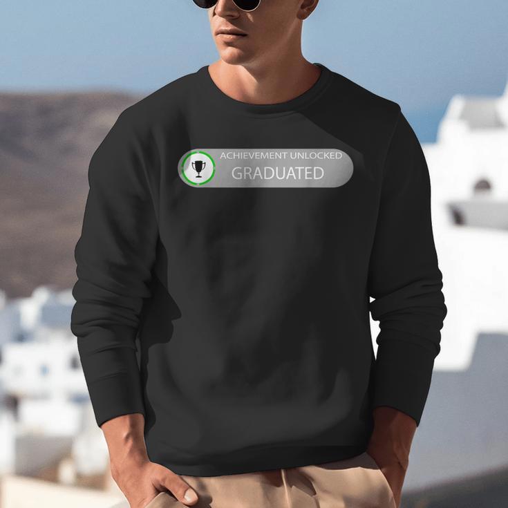 High School Or College Graduation Achievement Unlocked Unisex Sweatshirt