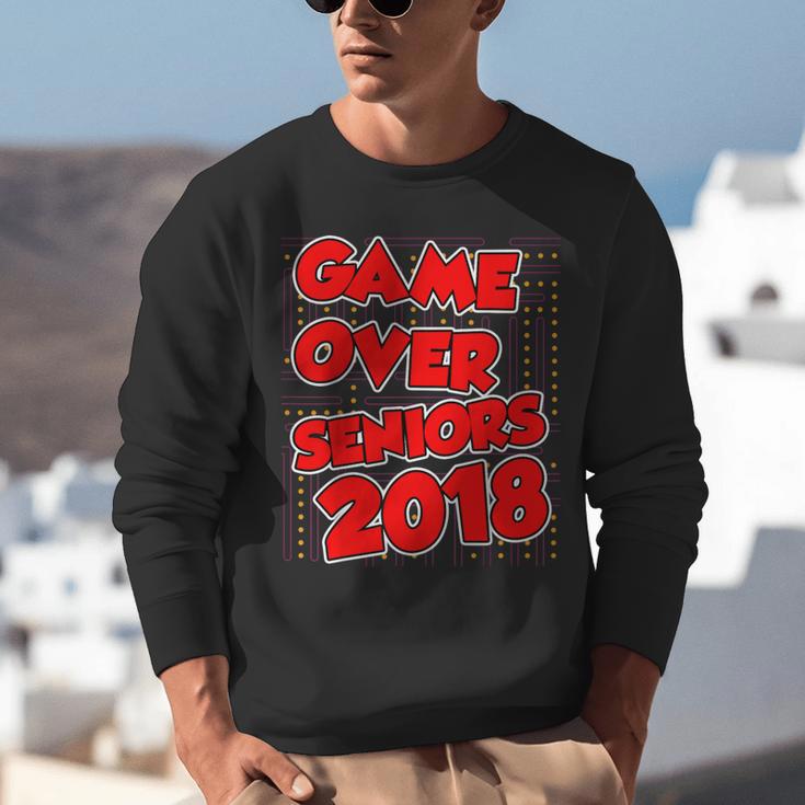 High School Graduation Tshirt Game Over Senior Class Of 2018 Unisex Sweatshirt
