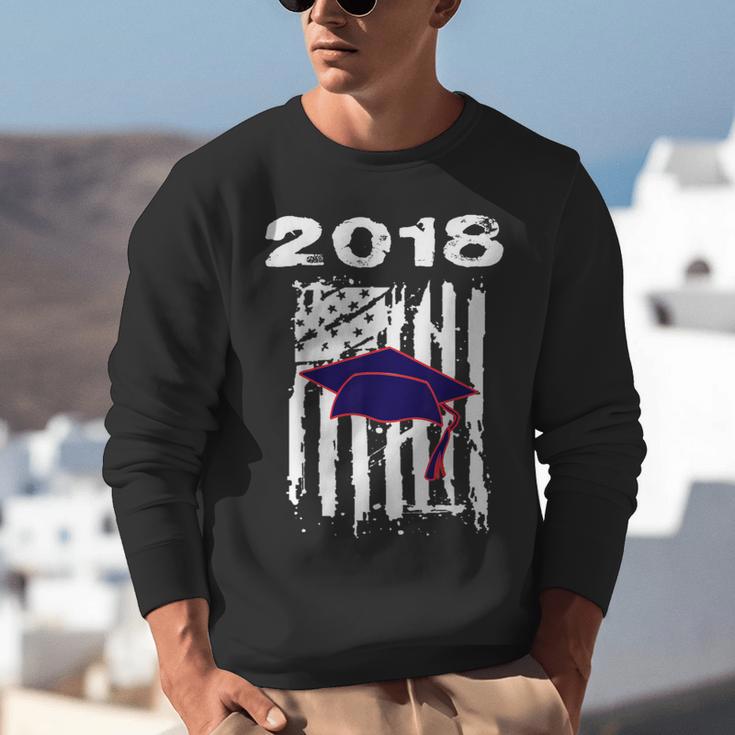 High School GraduationShirt Flag College Graduation Unisex Sweatshirt