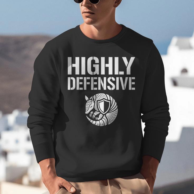 Highly Defensive Armadillo Shield Introvert Boundaries Unisex Sweatshirt