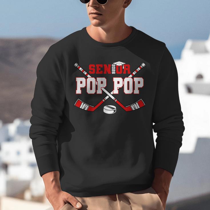 Hockey Senior Pop Pop Graduation Class Of 2026 Kids Unisex Sweatshirt