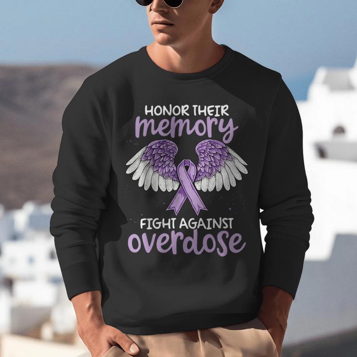 Honor Their Memory Overdose Awareness Support Unisex Sweatshirt Honor Their Memory Overdose Awareness Support Unisex Sweatshirt