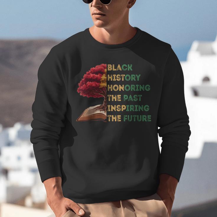 Honoring Past Inspiring Future History Month Tree Book Unisex Sweatshirt