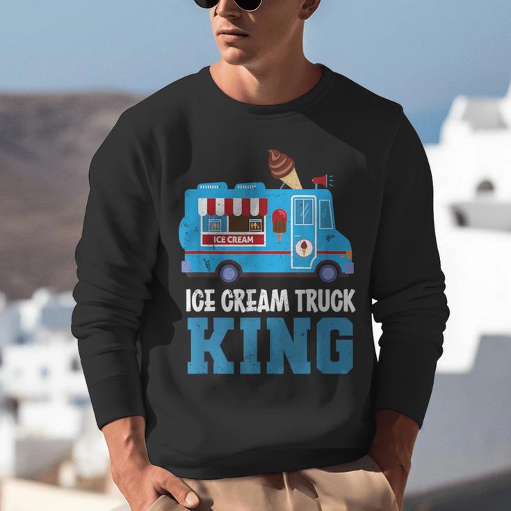 Ice Cream Truck King Nostalgia Summer Ice Cream Truck Driver Unisex Sweatshirt Ice Cream Truck King Nostalgia Summer Ice Cream Truck Driver Unisex Sweatshirt