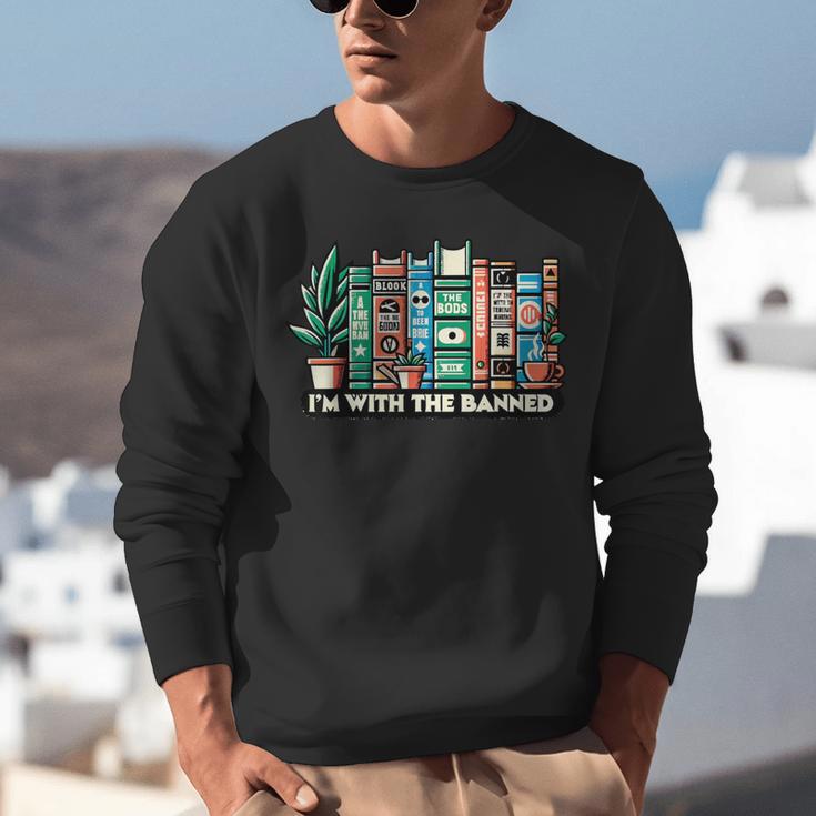 I'm With The Banned Books I Read Banned Books Lovers Unisex Sweatshirt I'm With The Banned Books I Read Banned Books Lovers Unisex Sweatshirt